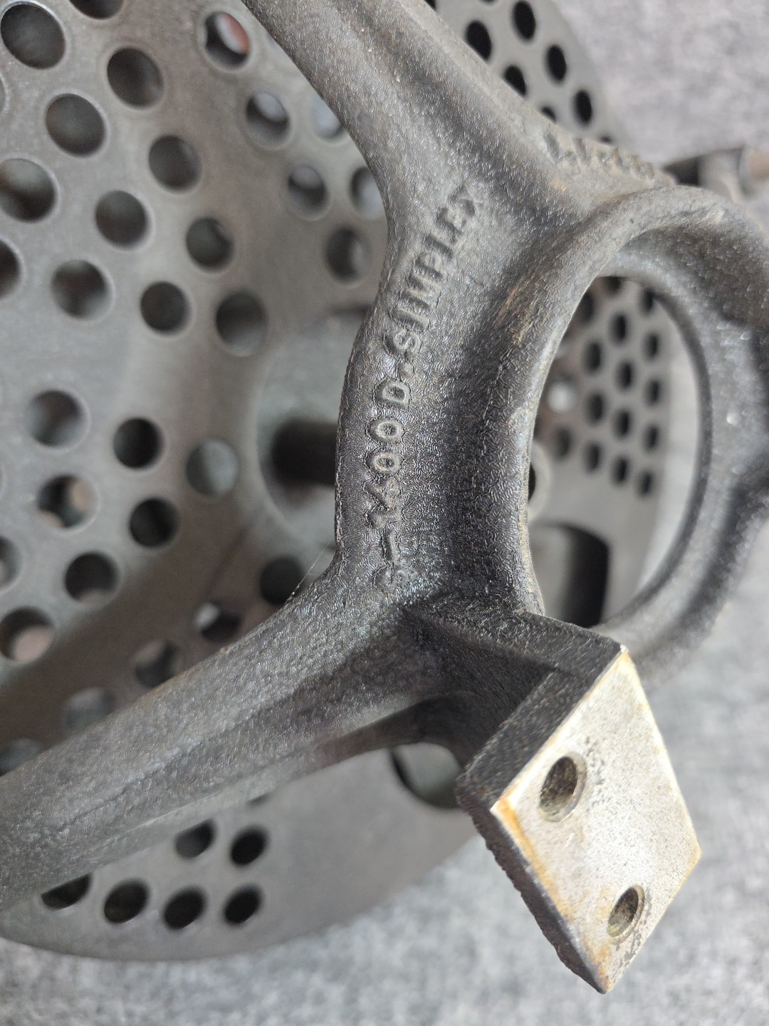 Vtg Simplex Projector Ventilated Flywheel Cooling Disc 1400 D Carbon Arc Vtg #3