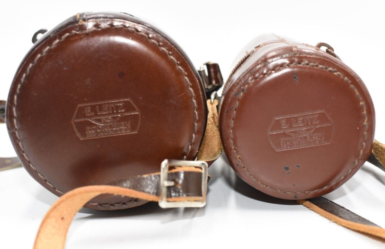 Leitz Lens and Accessory Bags. Rockleigh NJ Vintage #5 and #12 size