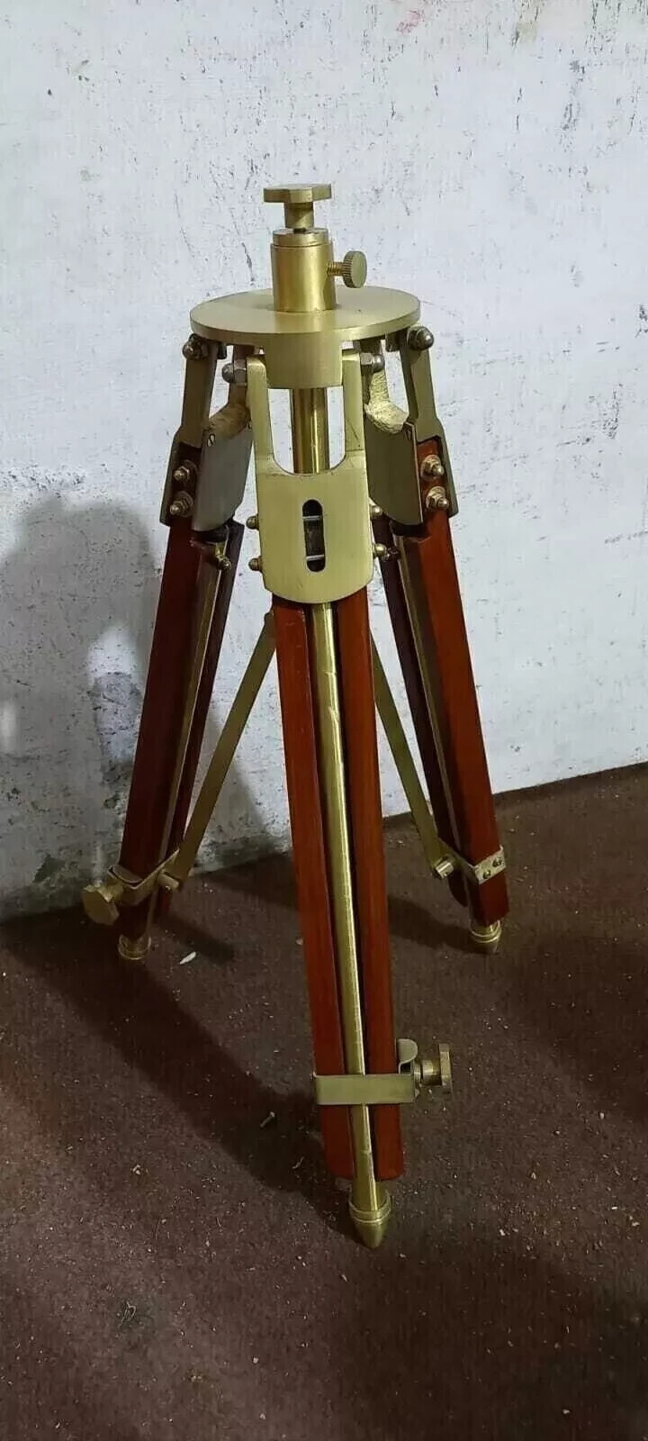 Tripod Antique Vintage Theater Stage Industrial Spot Light Tripod Stand