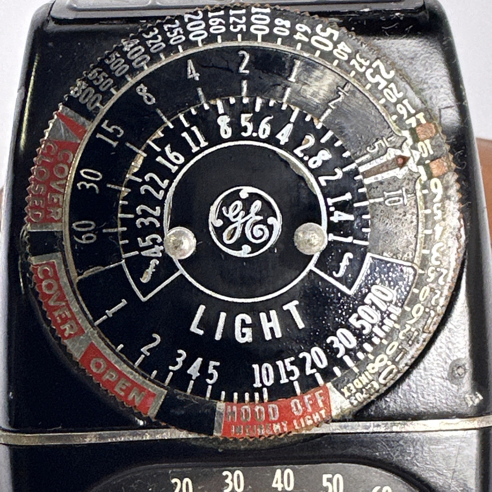 GE Photo Exposure Light Meter 8DW58Y4 w Leather Case Vintage