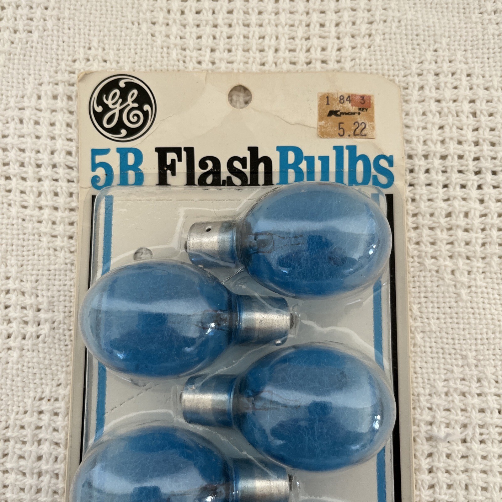 Vintage General Electric GE 5B Camera Flash Bulbs Blue NOS Pack Of 12