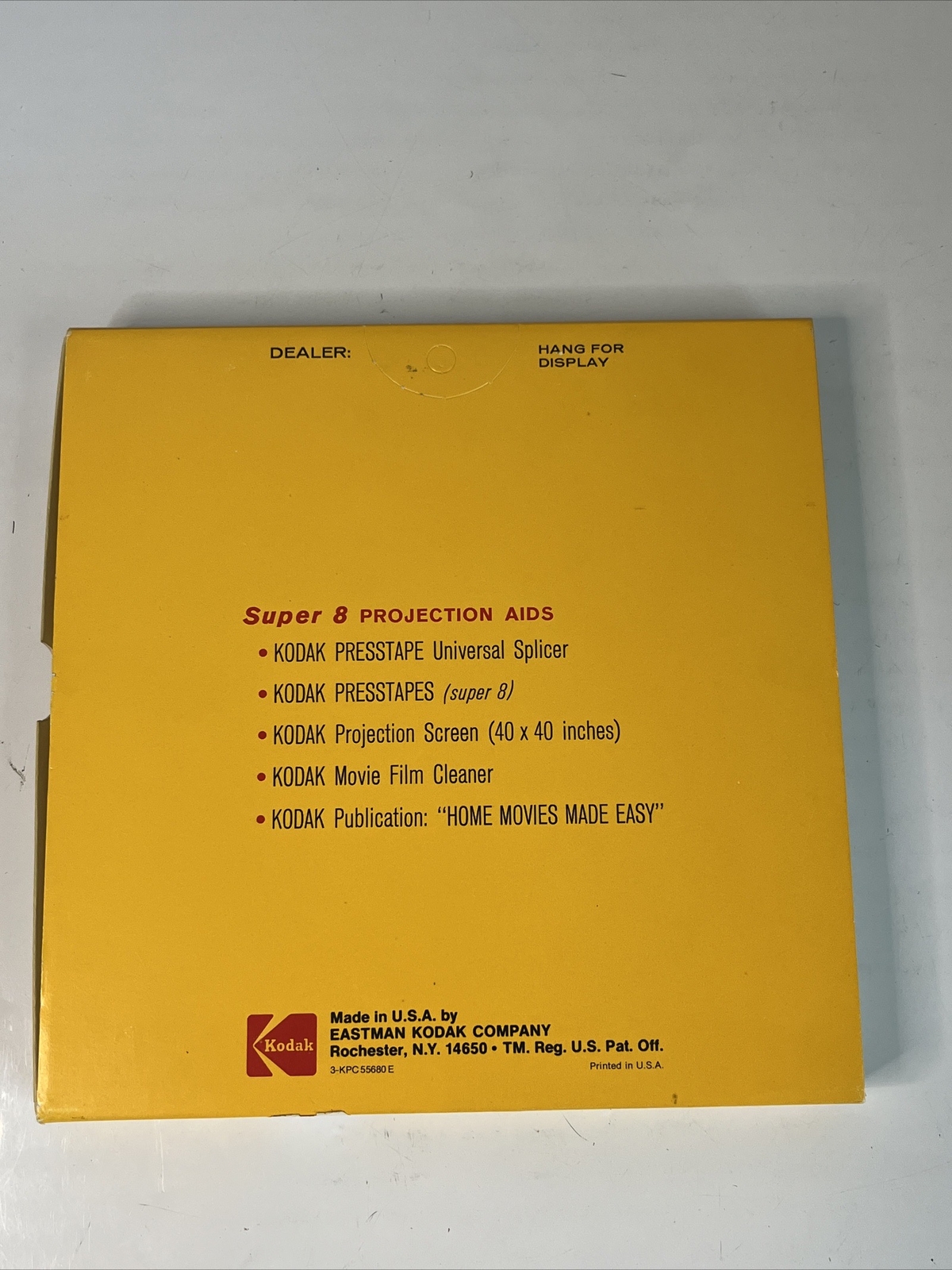 Kodak Vintage NOS Movie Reel Super 8 400ft No. 540 Estate