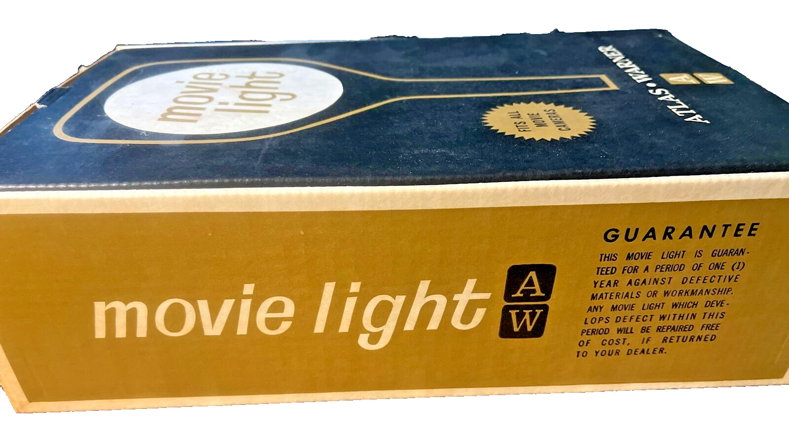 Atlas Warner Movie Light Model 1210 NOS Vintage