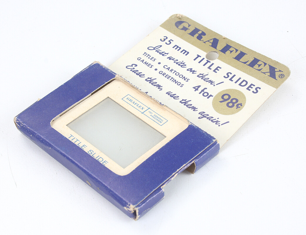 GRAFLEX TITLE SLIDES, SET OF FOUR/183323