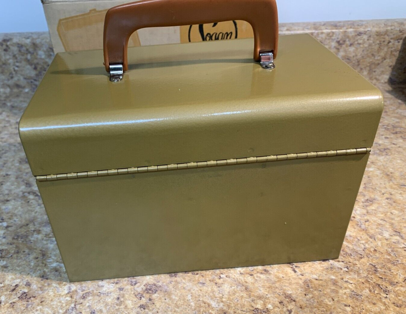 Vintage NEW in box Logan 8mm Film Reel Metal Chest 12 Reels and Cans