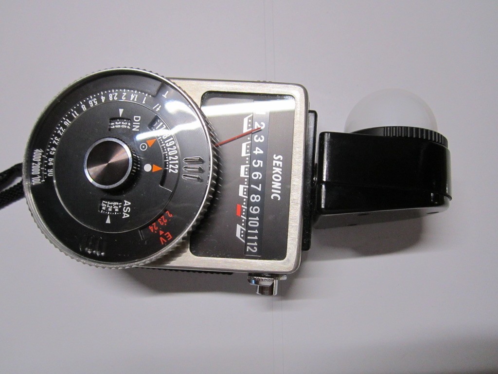 SEKONIC PRO EXPOSURE LIGHT METER for BOLEX 16MM MOVIE CAMERA WORKING BEAUTY!