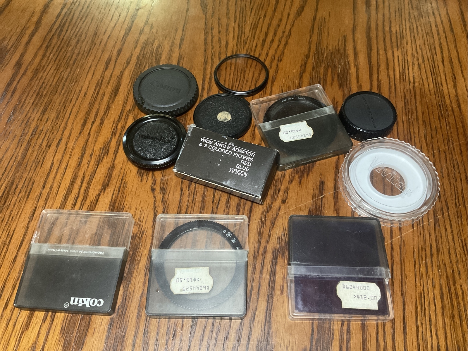 Lot of Camera Accessories Adaptors Various Lens Filters Covers