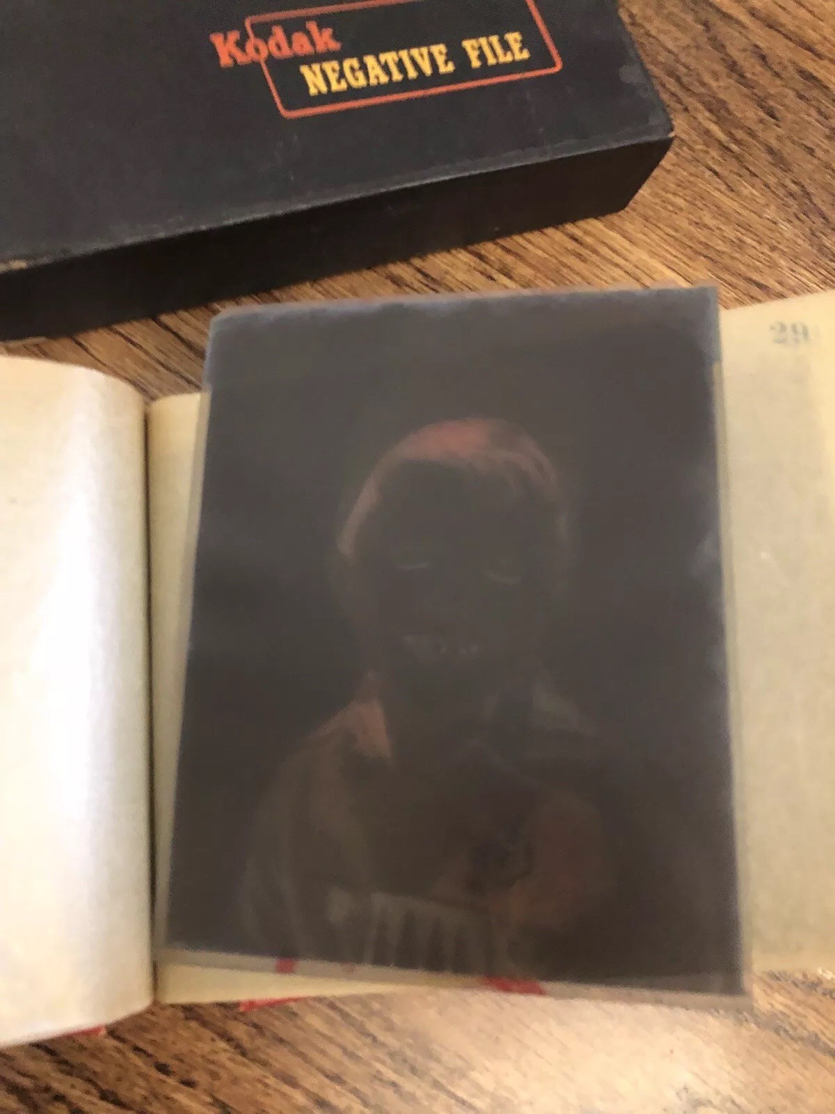 Vintage Kodak Negative File for 100 negatives 4×5 Book With Used Negatives