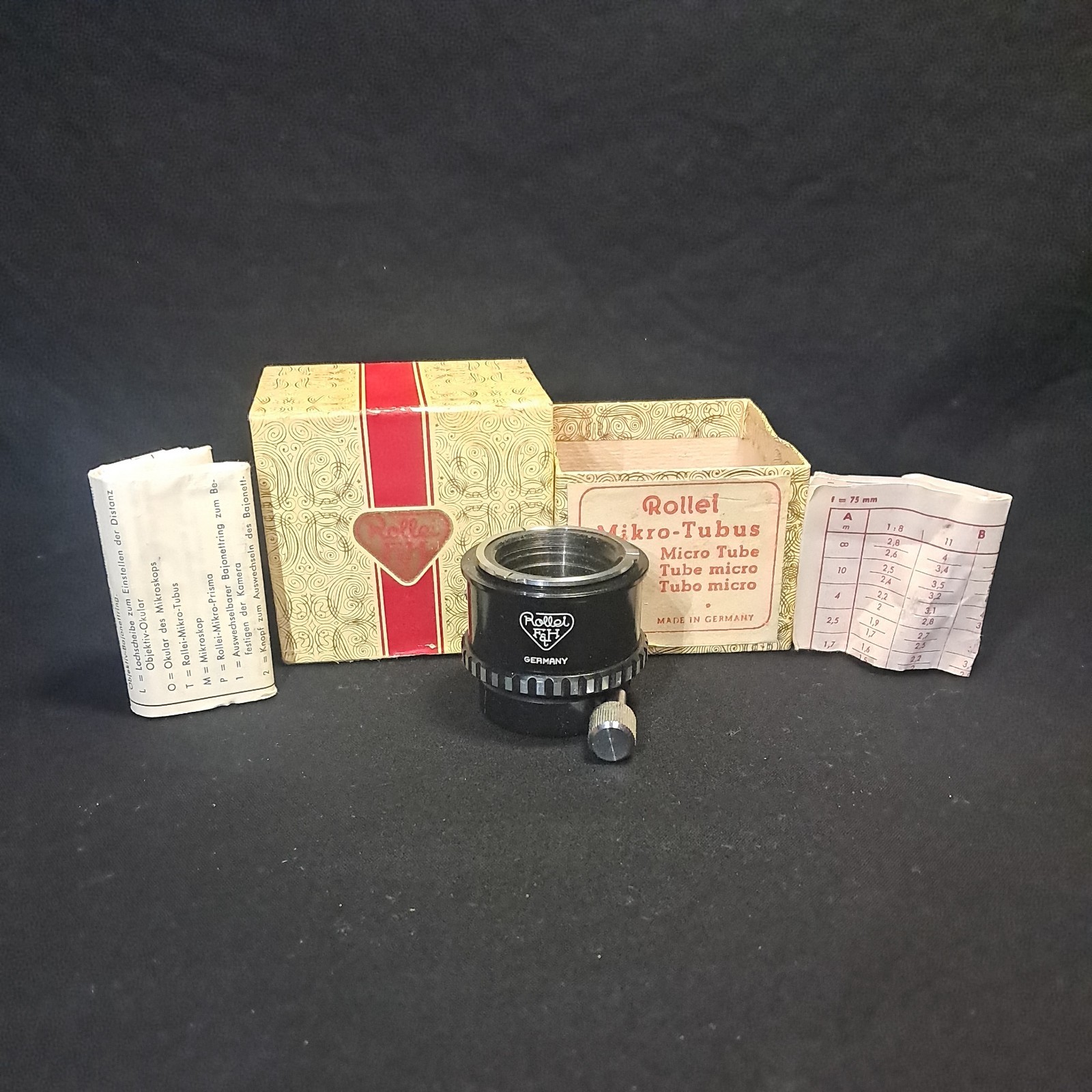 Rollei F&H Rolleiflex Accessory Micro Tube Microscope Adapter