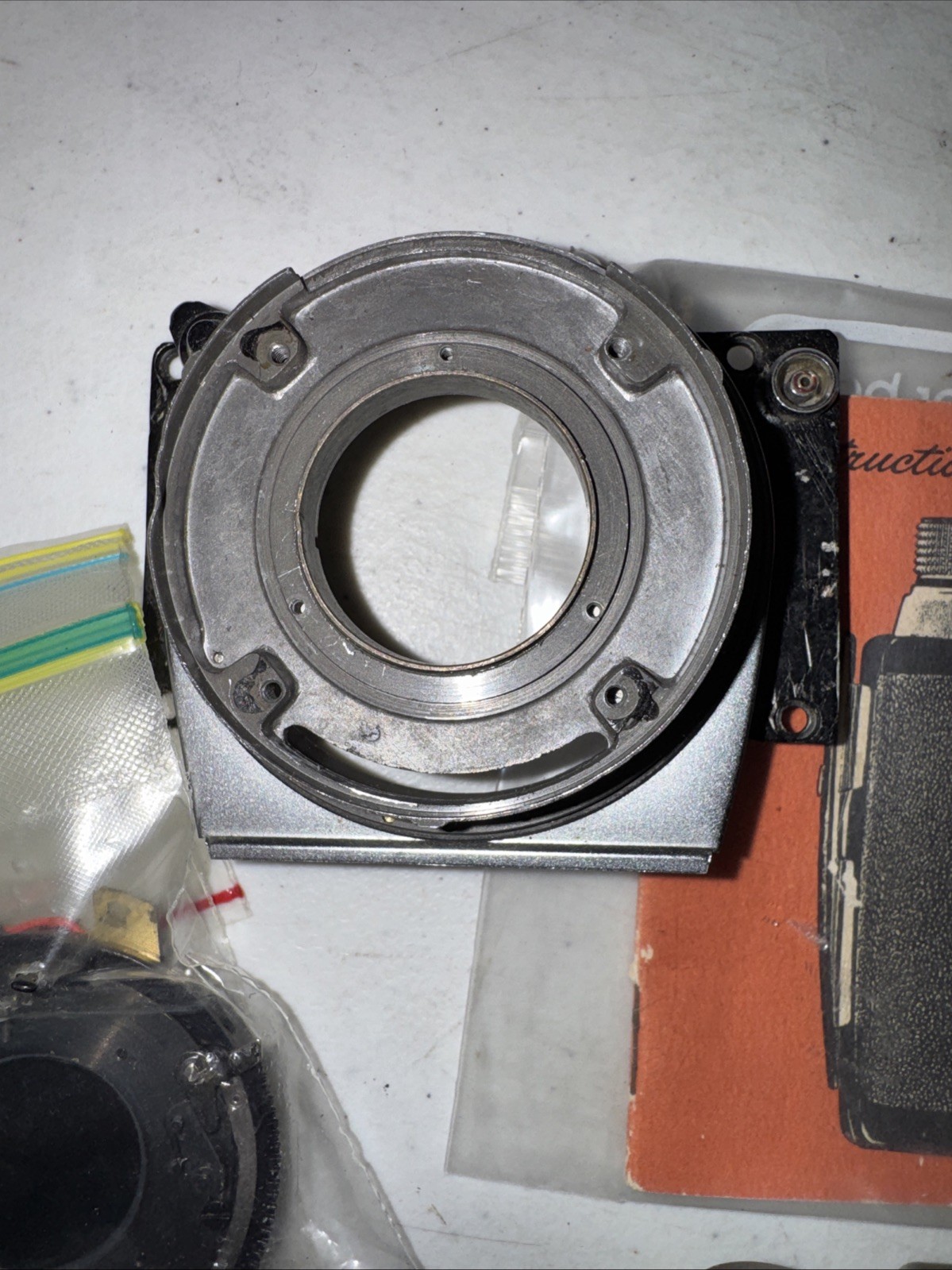 Kodak Pony IV Camera Parts Lot Body Back Cover Internal Parts Repair