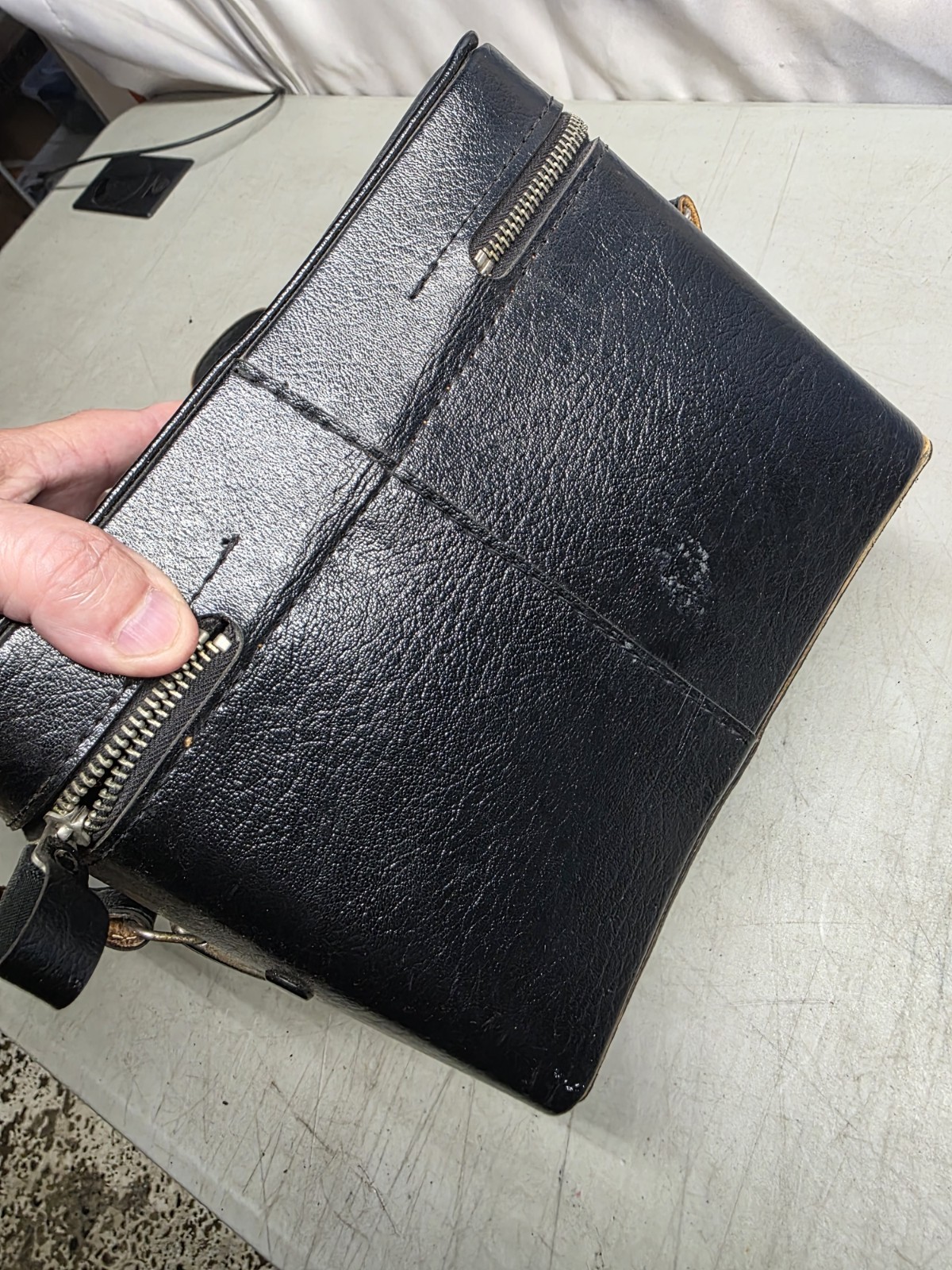 🔥 Vtg Kali Style Bag Retro Film Camera Leather Case Handcrafted In Japan