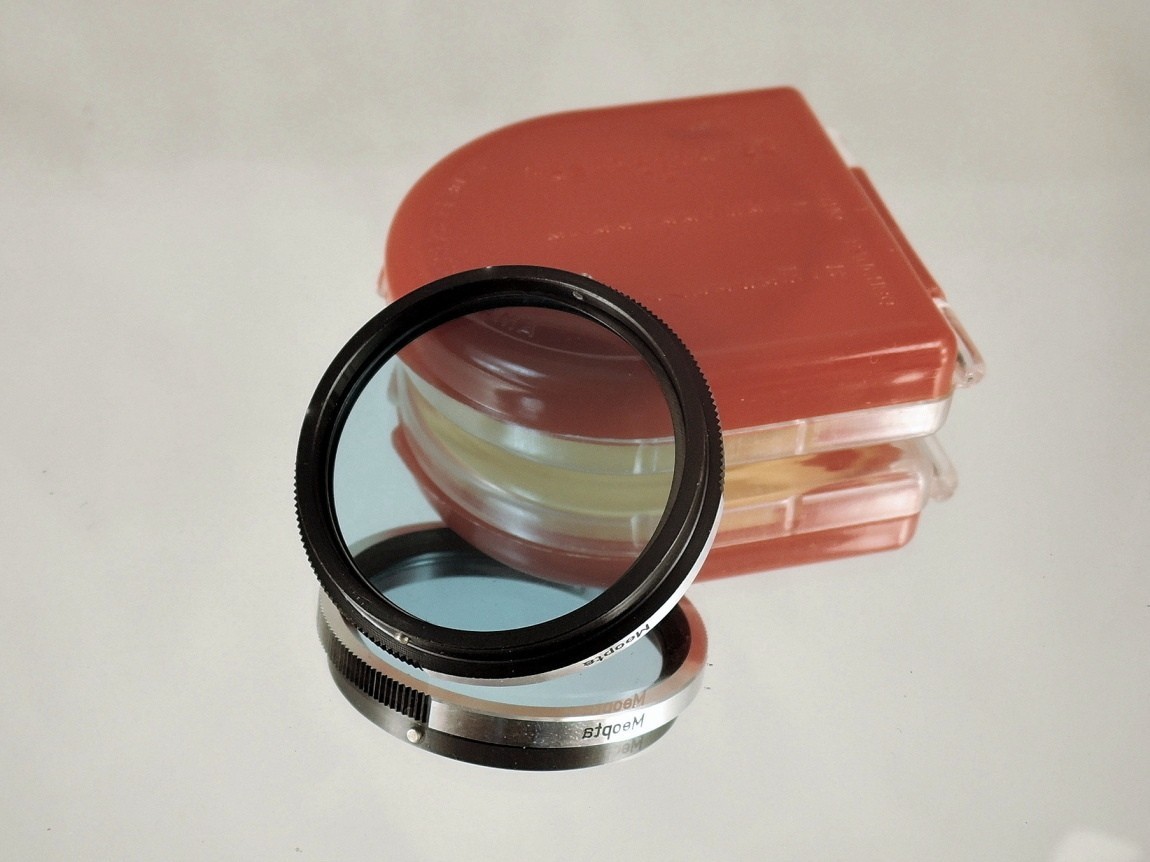 Flexaret MEOPTA B1 B36 Blue Filter Czechoslovakia Genuine Accessories Bayonet