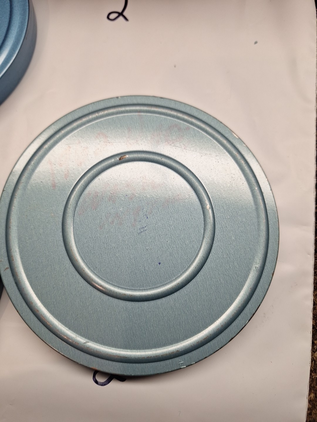 3 Compco Corp. Regular 8mm Blue Metal Reel & Canister 5″ Diameter