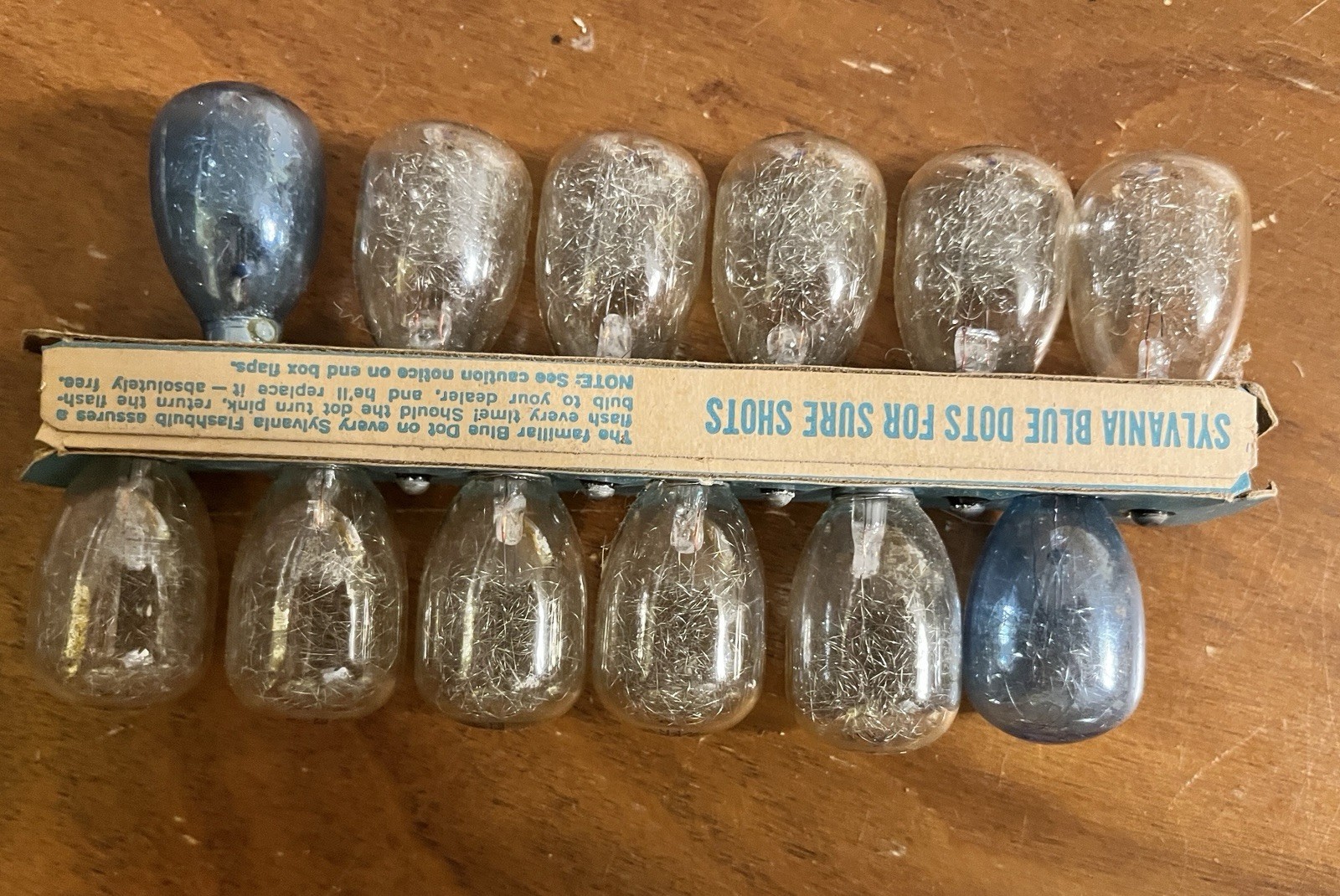 Vintage Sylvania Flashbulbs Blue dot DC-M-1B Lot Of 36 Bulbs- New Old Stock