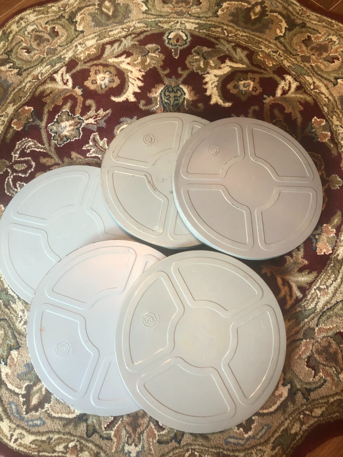 Vintage Goldberg Brothers Movie Reel canisters 15 inch Vintage (LOT OF 5)