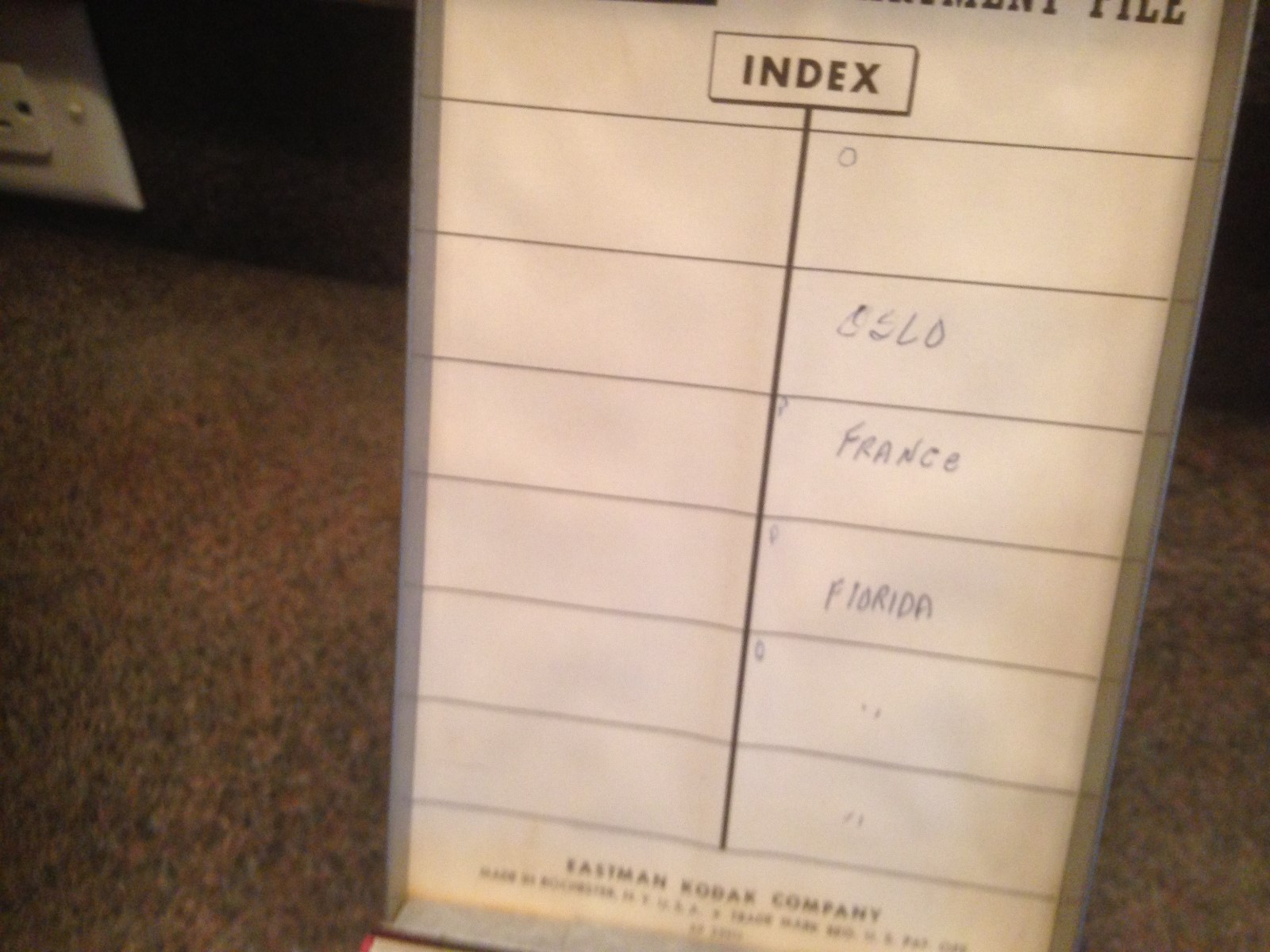 Vintage EASTMAN KODAK Kodaslide Compartment File METAL 35mm Slide w/ 200 Slides