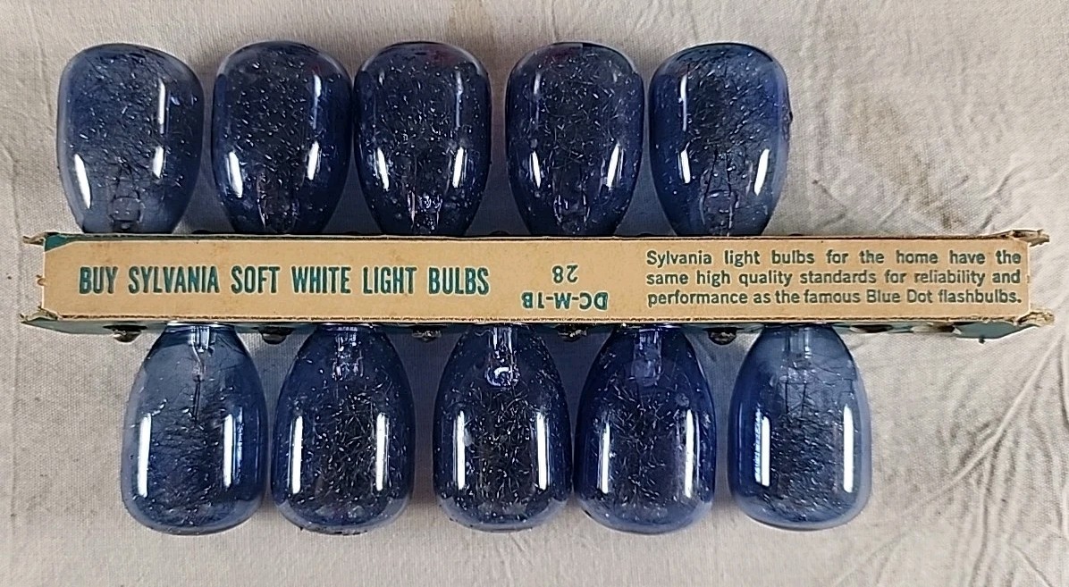 10 Vintage Sylvania Blue Dot Flash Bulbs M3b Flashbulbs For Camera,new Old Stock
