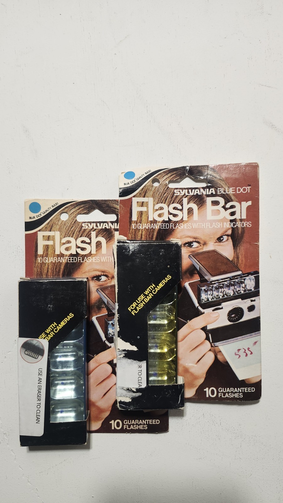 Vintage GE 600 PhotoFlash Array for Polaroid 600 One Step Cameras 10 Flashes VTG
