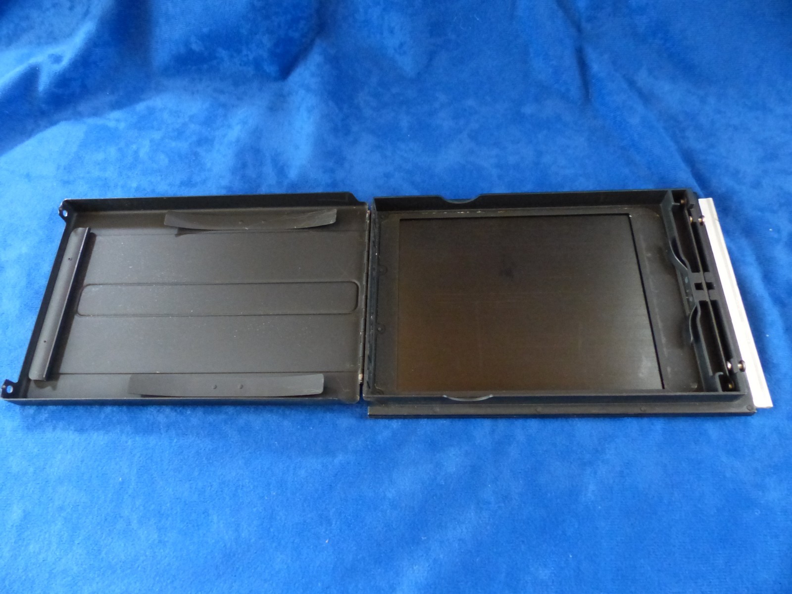 Vintage Graflex Graphic 4×5 film pack adapter for film or wet plate, very good