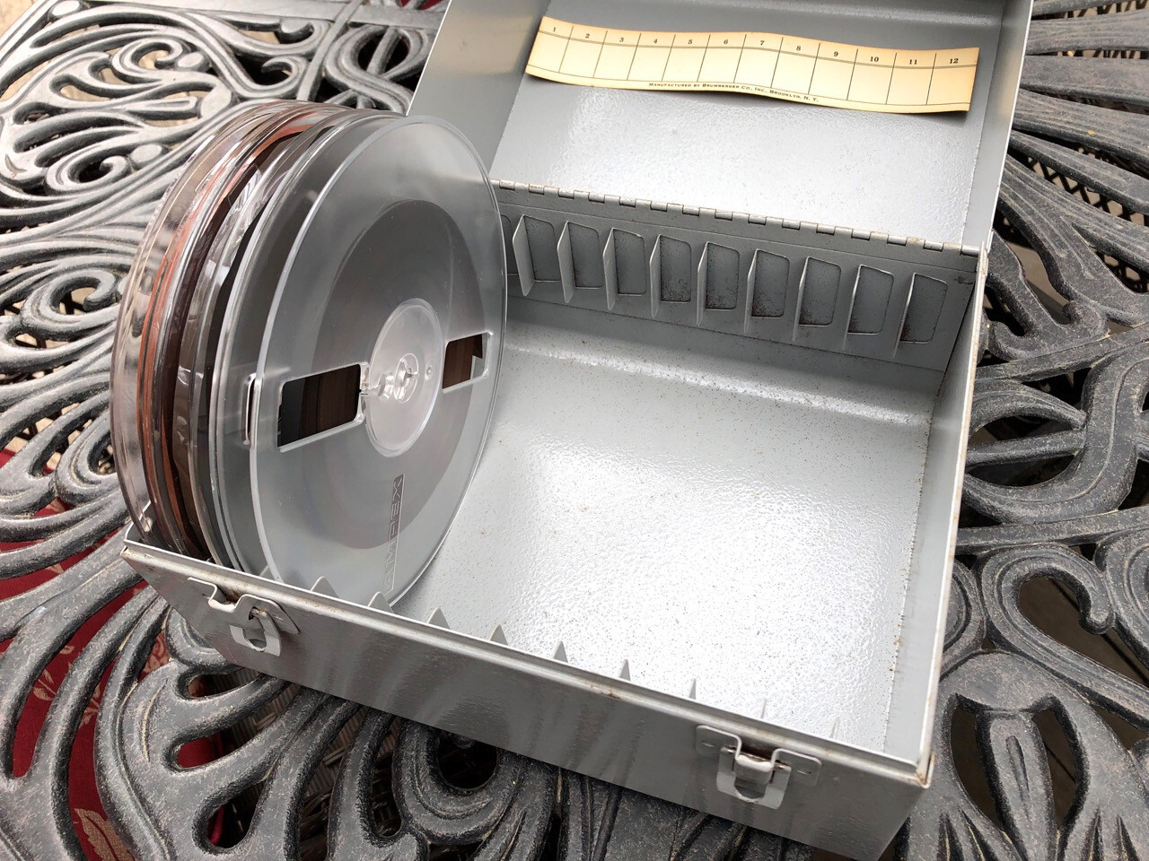 Brumberger Metal Storage Container For Film Reels