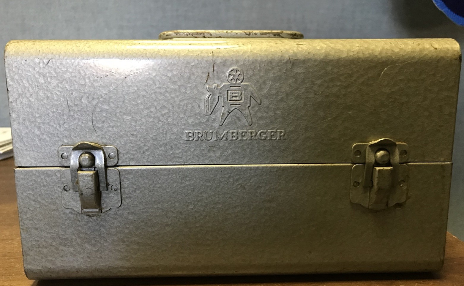 Brumberger 8mm Film Metal lCase. This Case Holds Twelve 6 Inch Reels.
