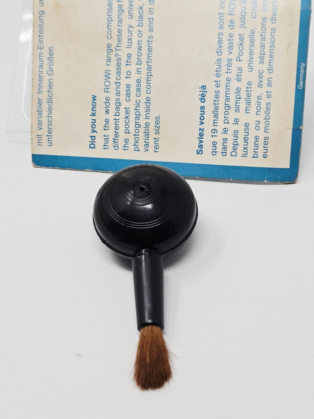 Vintage ROWI Camera Lens BRUSH Photography Accessory