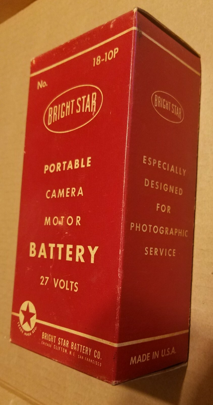 BRIGHT STAR No.18-10P Vintage Collectable Battery Pack
