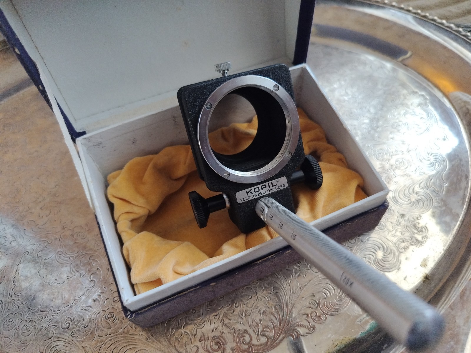 Vintage KSS Kopil Folding Bellowscope for Contax-S Pentacon