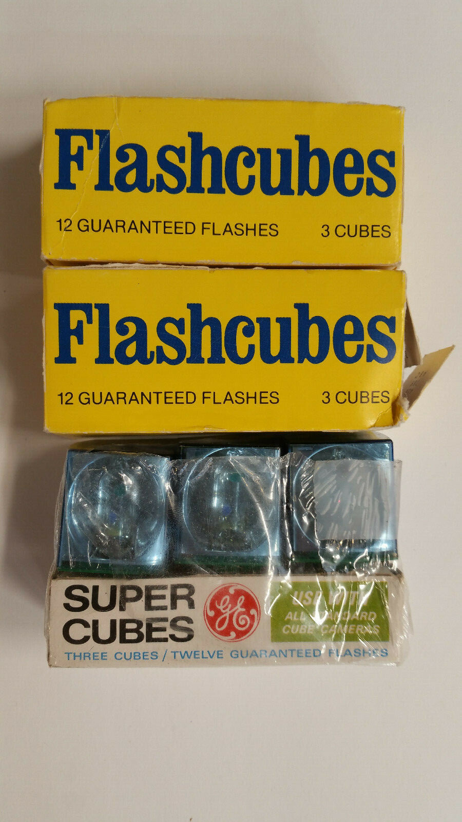 GE Flashcubes Super Cube Lot of 8 Cubes W/ 4 Flashes each In Original Packaging