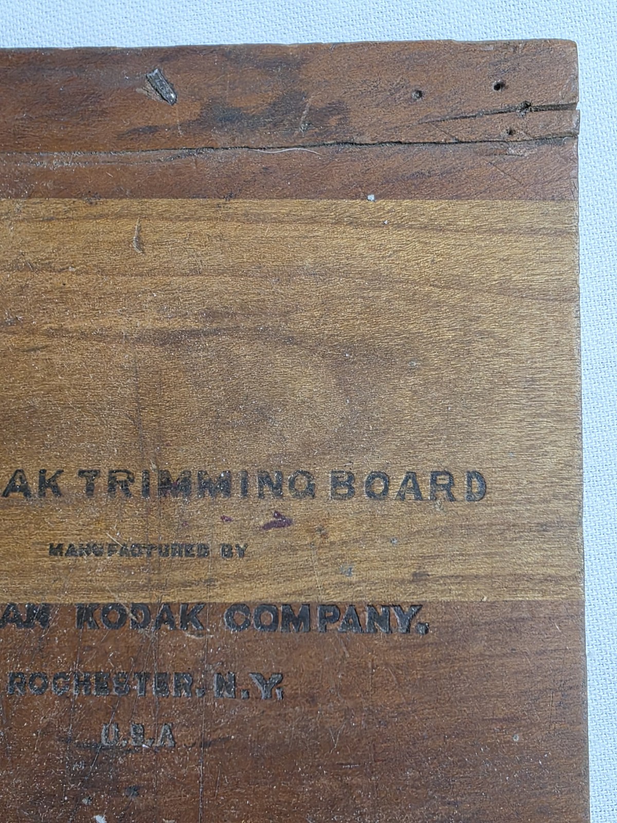 Vintage No. 1 Kodak Trimming Board, Eastman Kodak, Made in USA