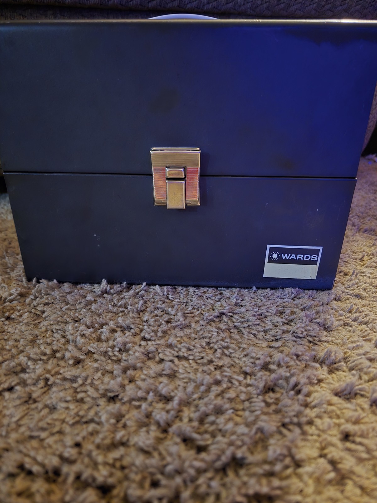Super 8mm Film Storage Case Box with 12 Slots & 10 Metal Reel Canisters Vtg 1960