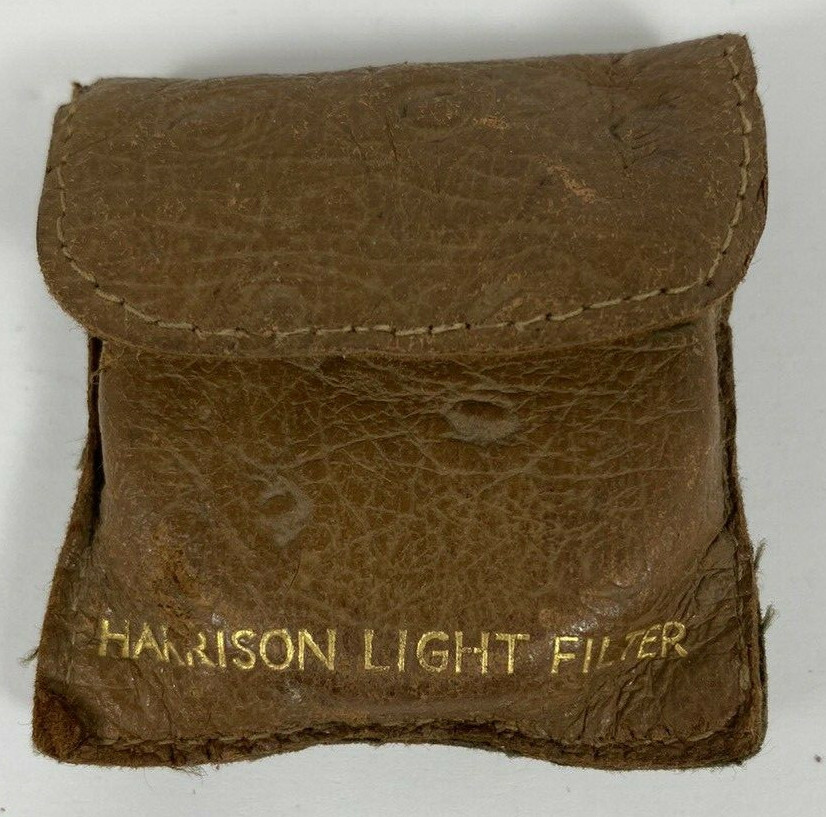 Harrison Light Filter Camera Accessories, Yellow 6 and Red 5 Discs Leather Bag