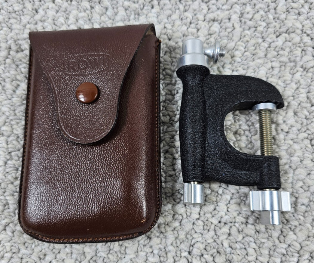 Vintage Black Rowi Camera Clamp with Mini Ball Head in Original Case – Germany
