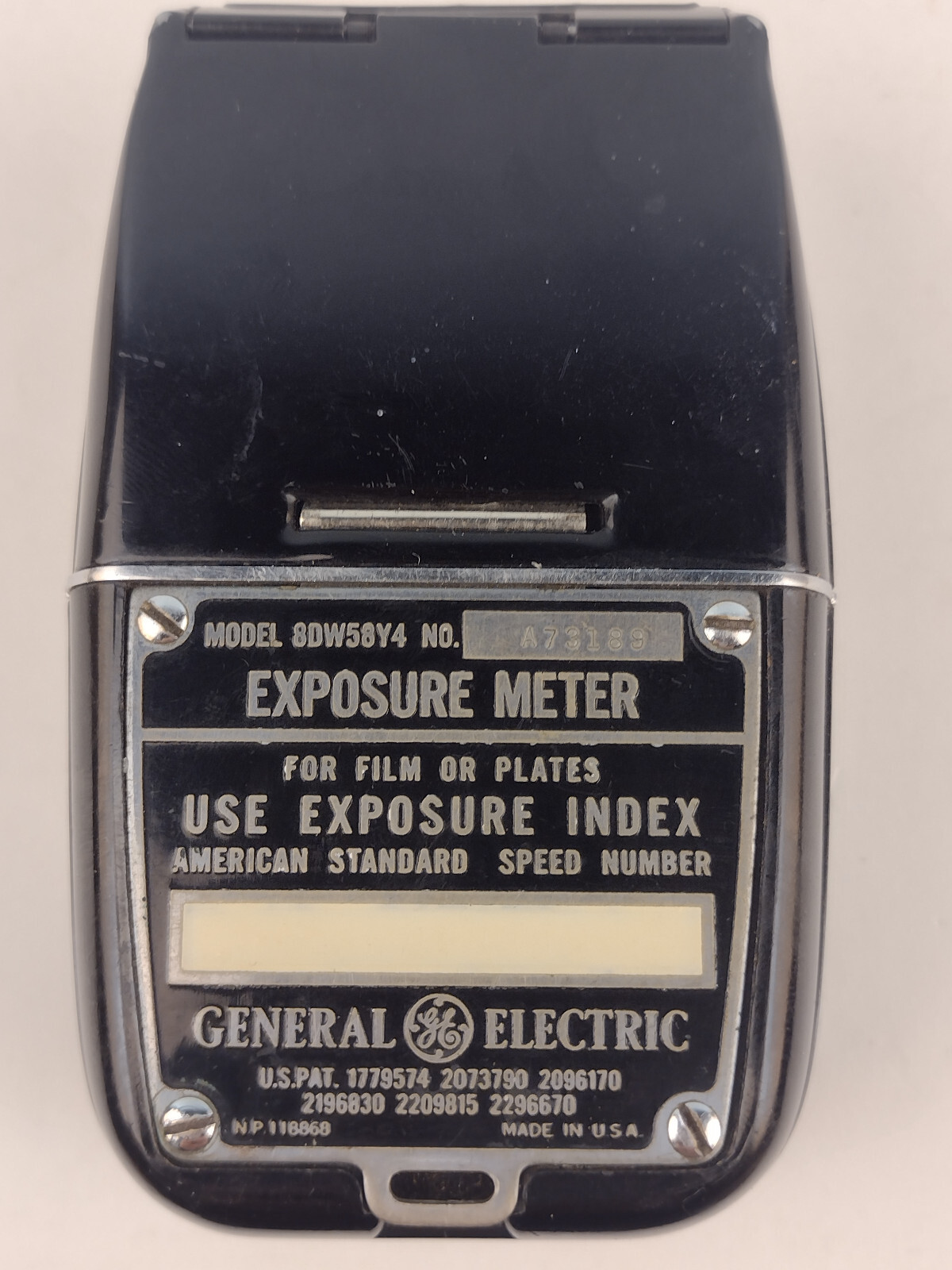 Vintage 1940’s GE Exposure Light Meter 8DW58Y4 Working No Case