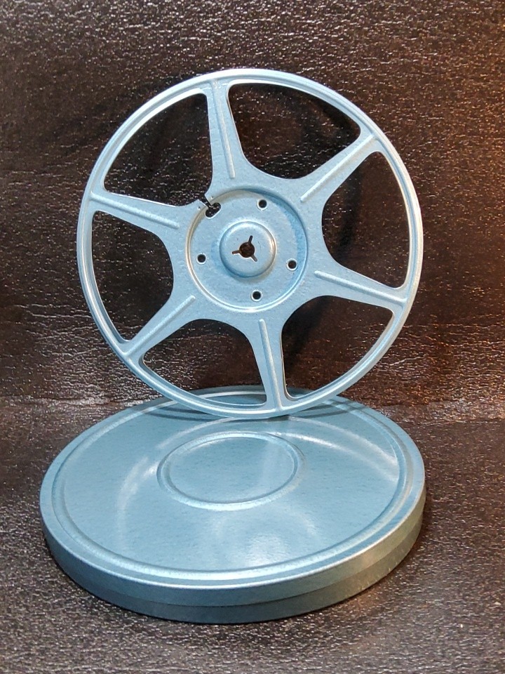 Vintage Compco Film Reel with Metal Can Case 7″ (400ft)
