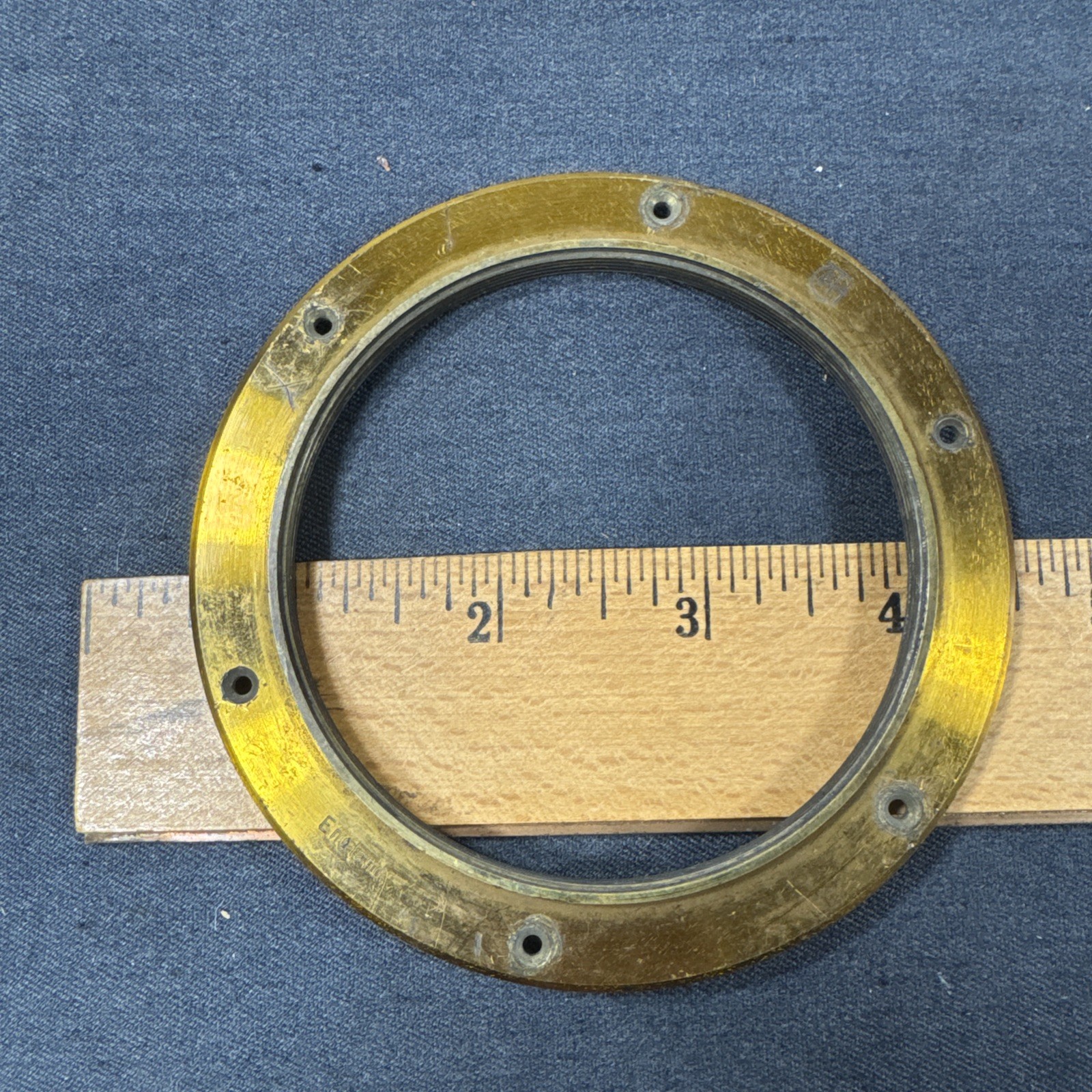 74mm 75mm Taylor Taylor And Hobson Brass Lens Flange For Antique TT&H Lens