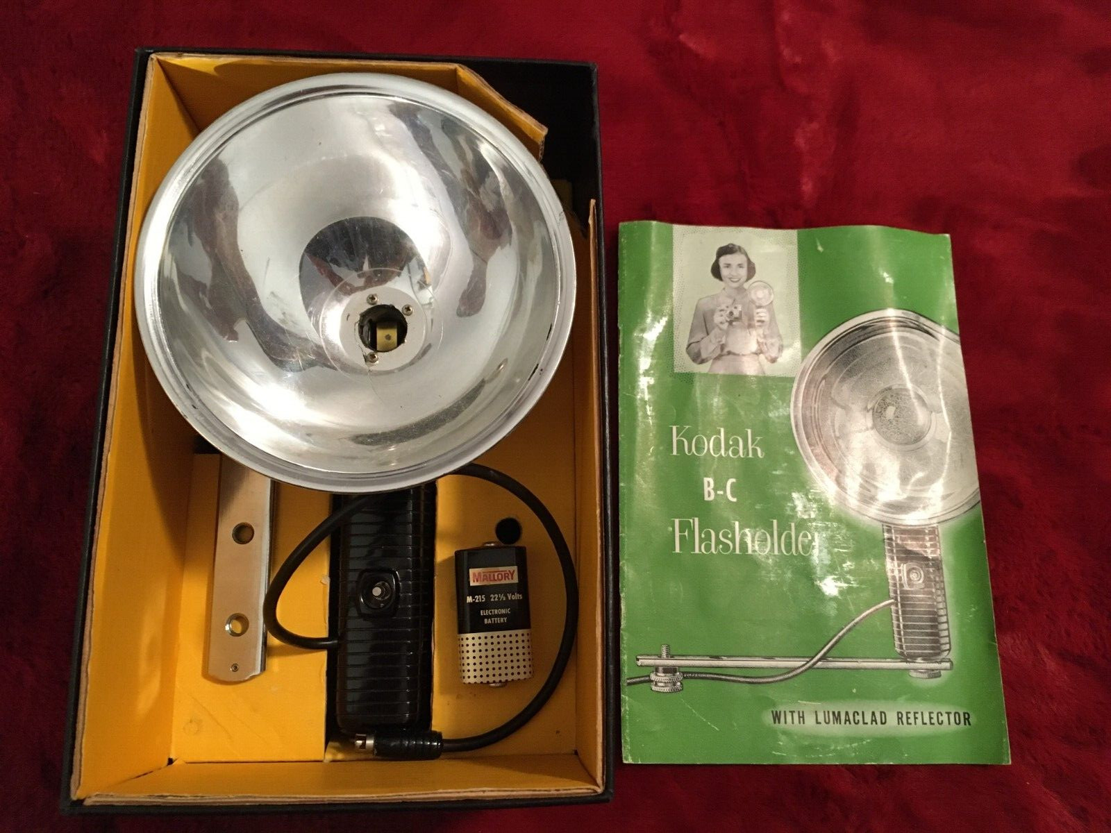 Kodak B-C Flashholder, Battery, Bar and Original box & owners Manual