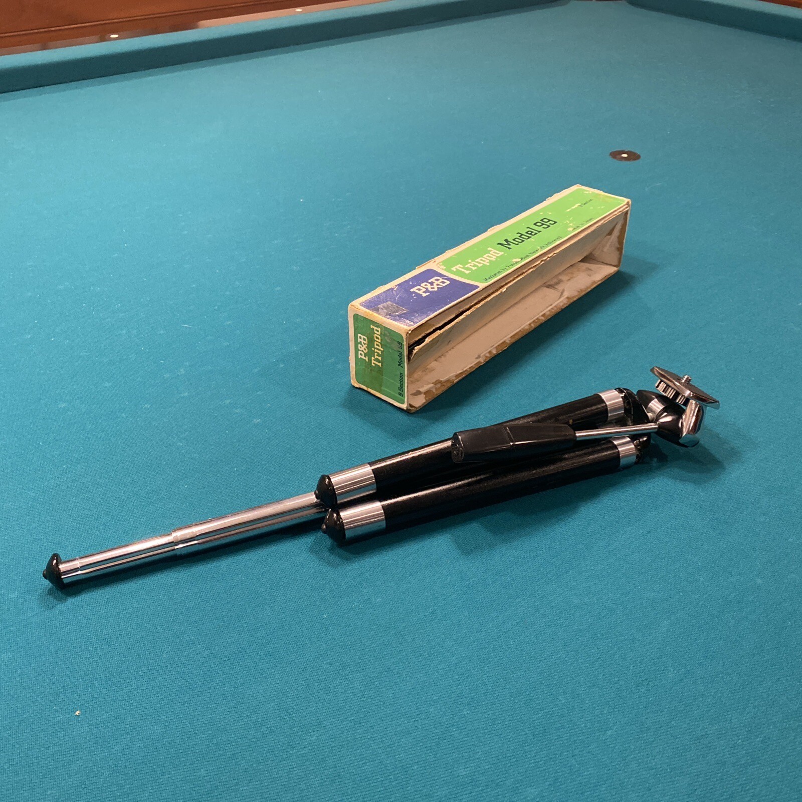Vintage P&B Ponder & Best Camera Tripod — Model 99 10” – 48″ Adjustable Height