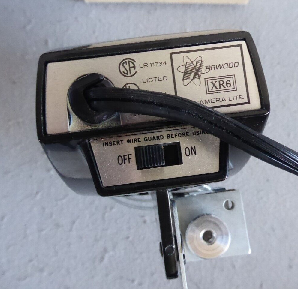 HARWOOD XR6 QUARTZ BROMINE XL MOVIE VIDEO CAMERA LIGHT LITE VINTAGE WORKING