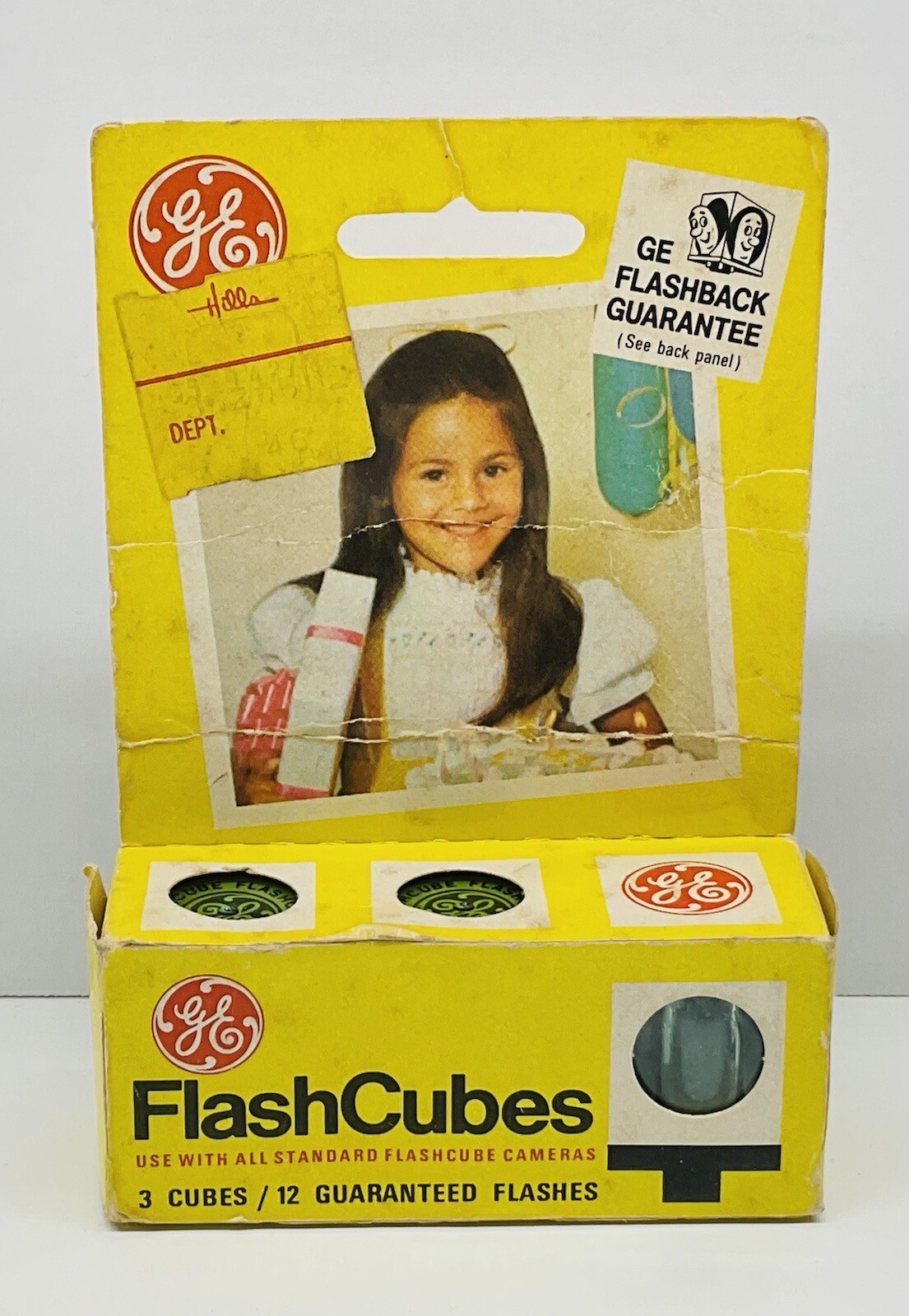 Vintage Pack of 3 GE General Electric FlashCubes Flash Cubes Camera