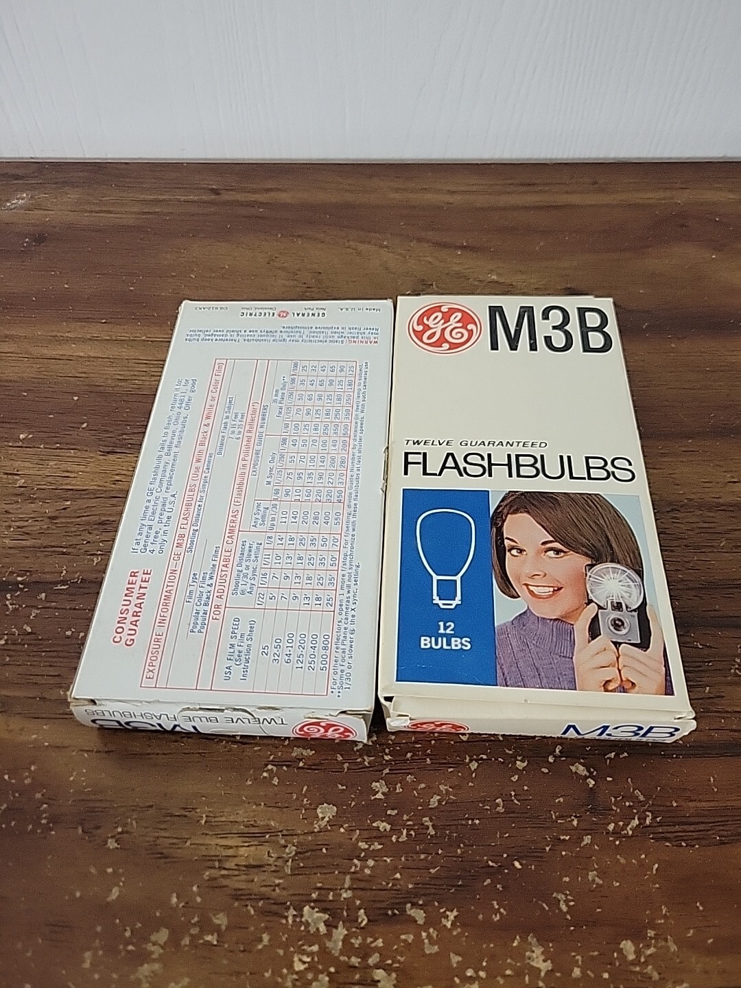 2 PACKS GE M3B Flashbulbs Vintage NEW OLD STOCK