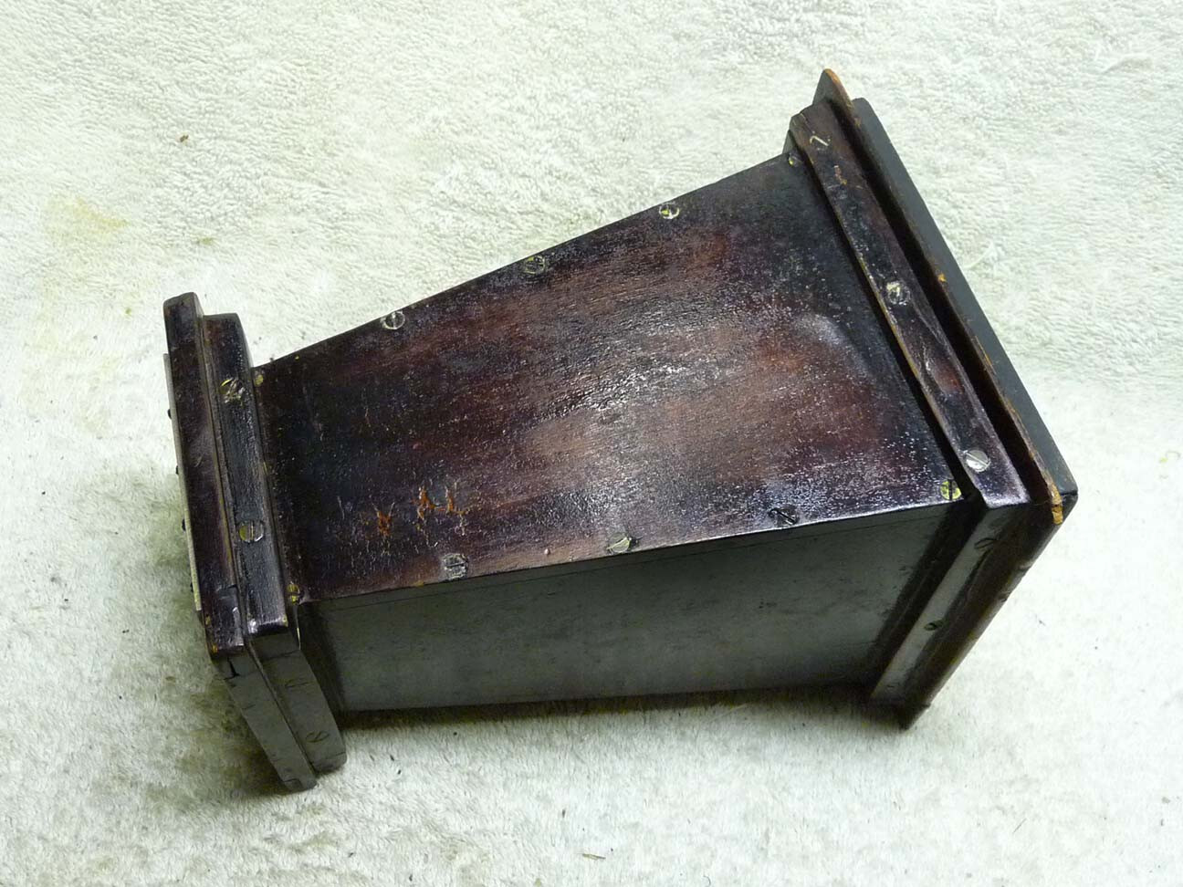 RARE Antique Large Format VIEW Camera WOOD Lens Cone TOP HAT Extension.Close Up?
