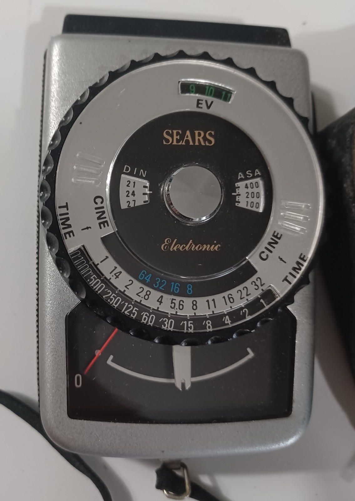 Sears Electronic Light Meter Camera Photography w/ Leather Case Japan Made