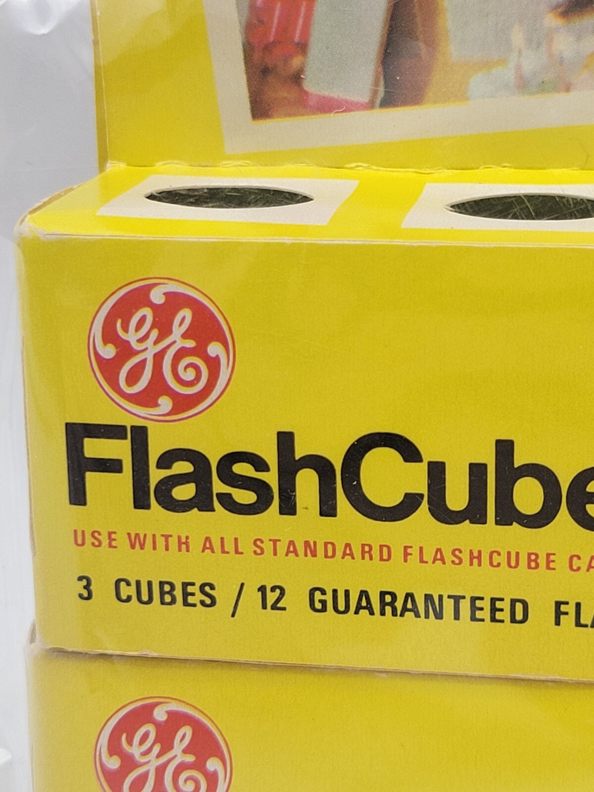 Lot of 6 (2×3pk) General Electric GE Flashcubes NEW Camera Photo VTG 24 Flashes!