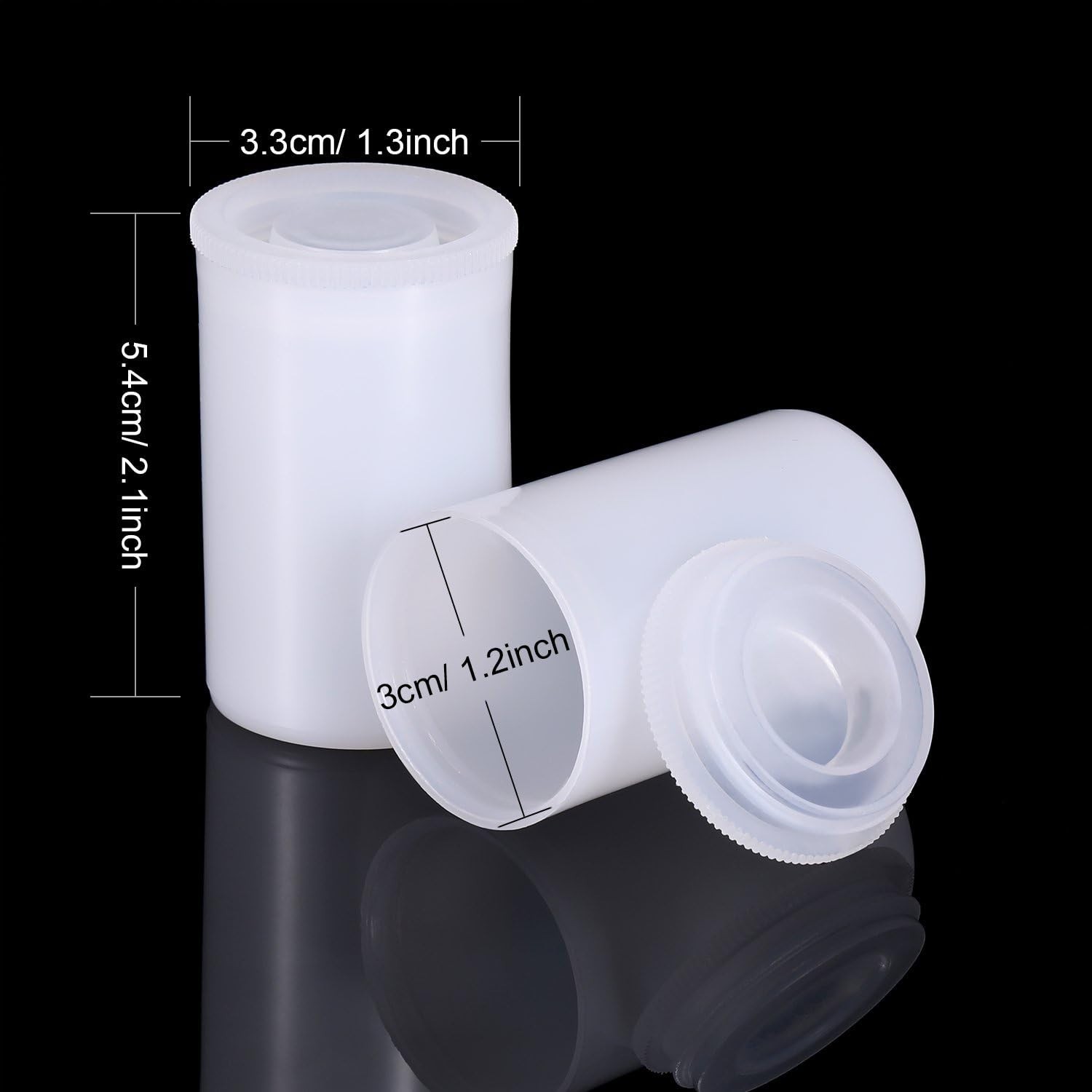 30 Pieces Plastic Film Canister Holder, 35 mm Empty Camera Reel Containers, S…