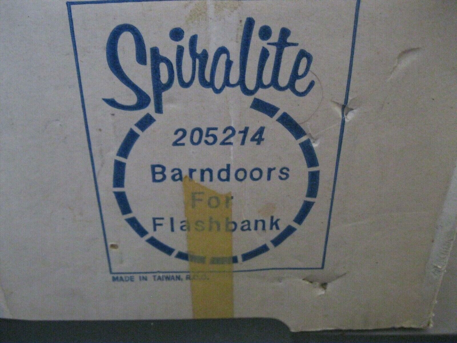 VINTAGE SPIRALITE BARNDOORS FOR FLASHBANK~#205214~IN ORIGINAL BOX