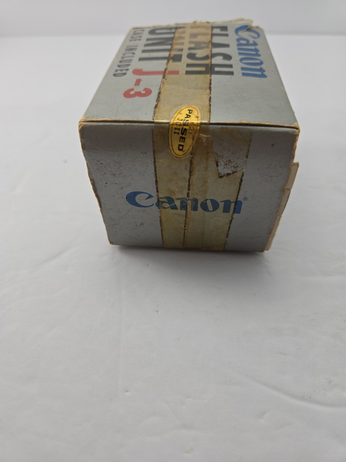 Vintage Canon Flash Unit Model J-3 Film Camera Bulb Flash Box Case Japan