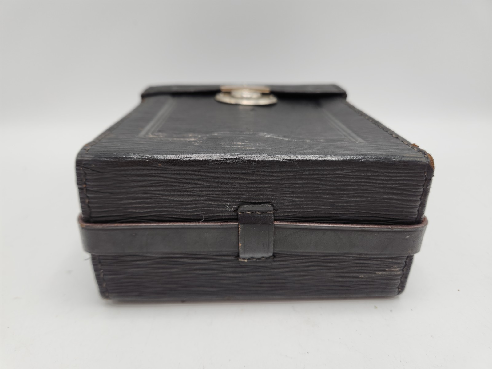Antique Ica Case & 45x107mm Plate Glass Holder Frame for Polyscop Stereo Camera