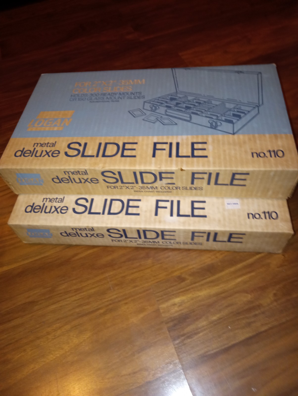 Logan #110 Deluxe Slide File Lot Of 2 2×2 35mm