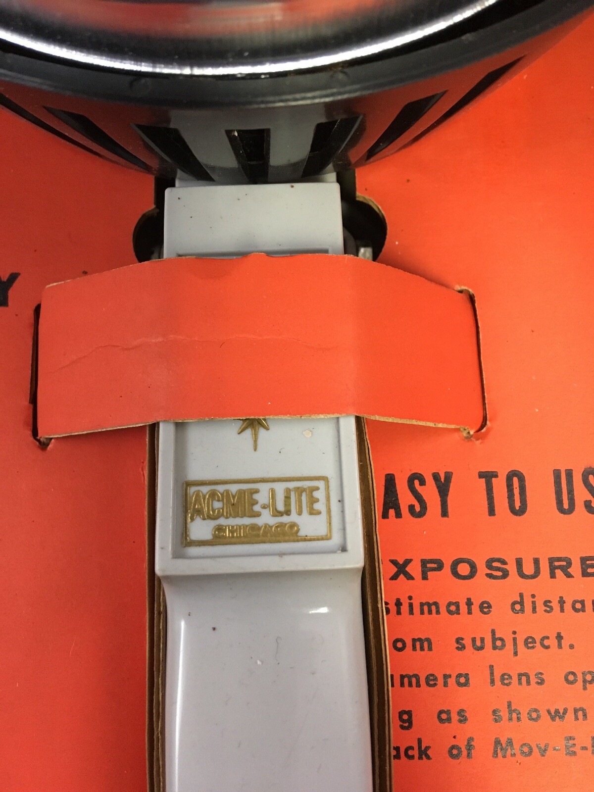Acme Lite Mov-E-Lite Original Vintage Mounted Camera Light NOS in Package